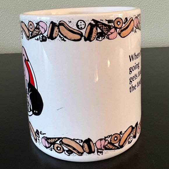 Vtg APPLAUSE “The Joy of Pigging Out” Ceramic Mug ~ Dieting ~ Weight Watchers - Picture 4 of 6
